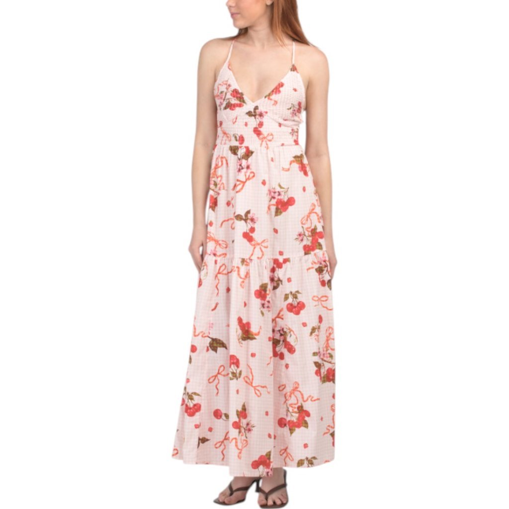 Tulip Cherry Printed Maxi Dress